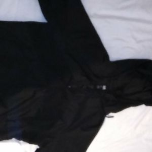 Black windbreaker jacket